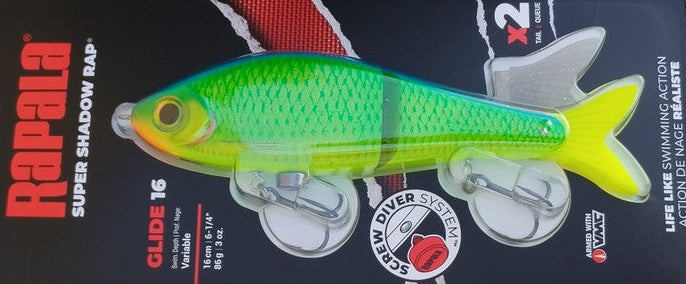 Swimbait Rapala Super Shadow Rap Glide 16cm, 86g | Pacific Pêche