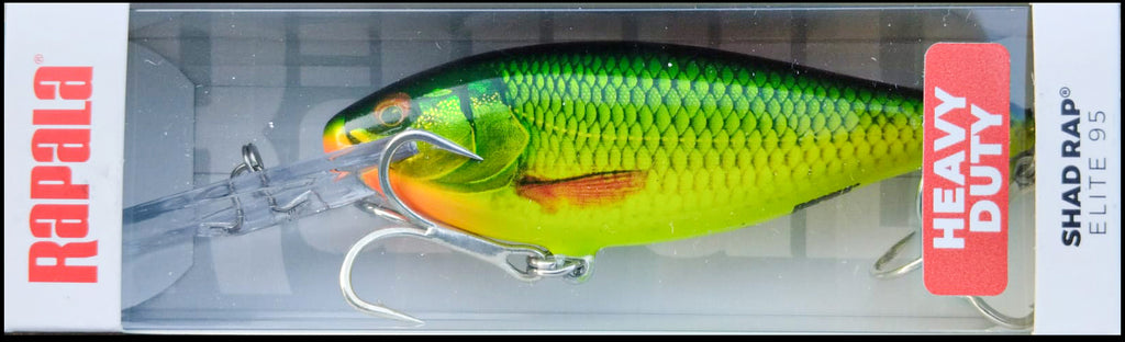 LARGEST RAPALA SHAD RAP ELITE HEAVY DUTY SREH 95 9,5 cm GDLM - for