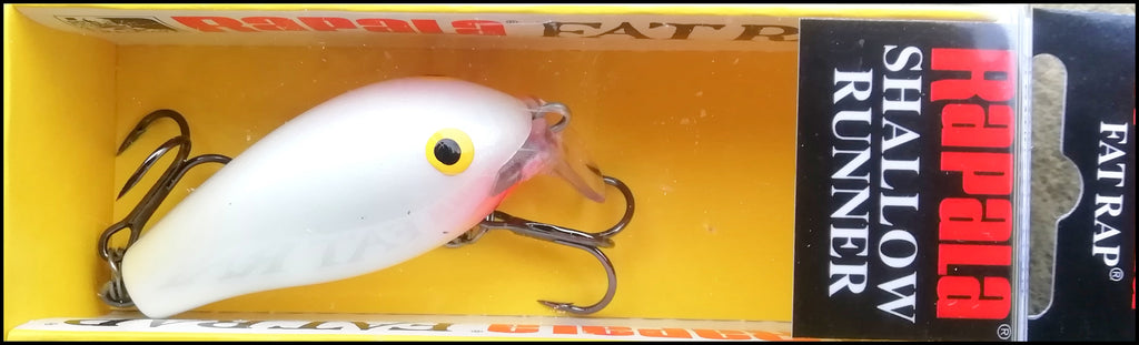 VERY RARE RAPALA SHALLOW FAT RAP SFR 5 cm SPECIAL PW (Pearl White) col –  Darkagelures