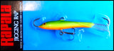 RARE RAPALA JIGGING RAP W 7 cm, 5/8 oz, BYR color