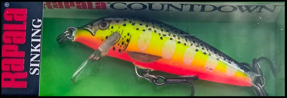 RARE RAPALA COUNTDOWN CD 5 cm SPECIAL HS (Hot Steel) color