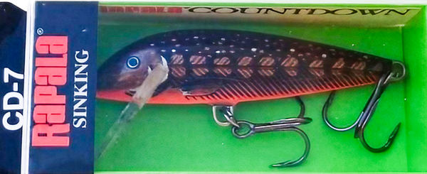 countdown fishing lure VERY RARE RAPALA COUNTDOWN CD 7 CM BMD (BLACK MUDDLER) COLOUR – Darkagelures