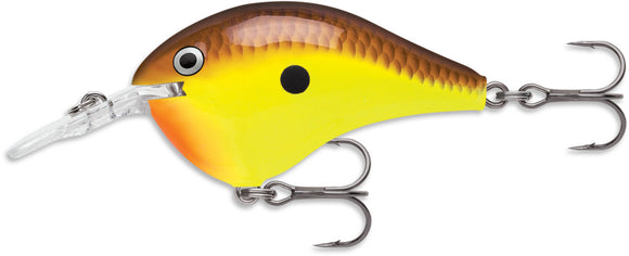 RAPALA DIVES TO 6 Ft DT6 CTB (Chartreuse Brown) color