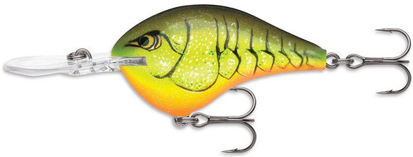 RAPALA DIVES TO 8 Ft DT8 CRTBC (Chartreuse Rootbeer Crawdad) color