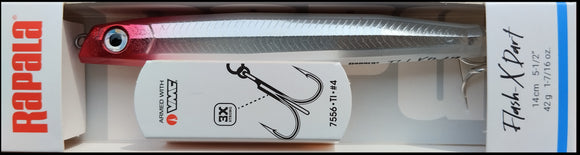 RAPALA FLASH-X DART FXDR 14 RH (Red Head) color