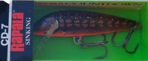 VERY RARE RAPALA COUNTDOWN CD 7 CM BMD (BLACK MUDDLER) COLOUR
