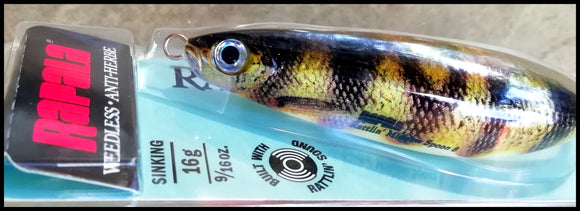 RAPALA RATTLIN MINNOW SPOON RMSR 8 cm PEL (Live Perch) color