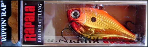 RAPALA RIPPIN RAP RPR 5 cm CGFR (Chrome gold Fluo Red) color