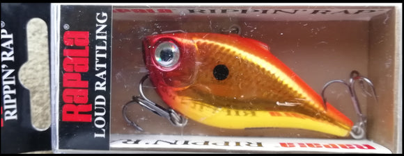 RAPALA RIPPIN RAP RPR 6 cm CGFR (Chrome Gold Fluo Red) color