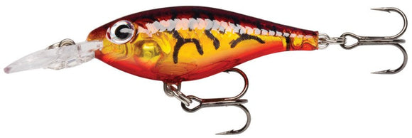 RAPALA ULTRA LIGHT SHAD ULS 4 cm GATU (Glass Amber Tiger UV) color