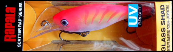 RAPALA SCATTER RAP GLASS SHAD SCRGS 7 cm GPKTU (Glass Pink Tiger UV) color
