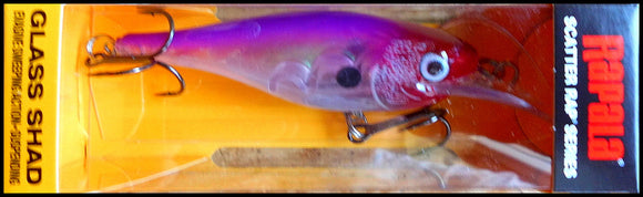 RAPALA SCATTER RAP GLASS SHAD SCRGS 7 cm GPRCL (Glass Purple Clown) color
