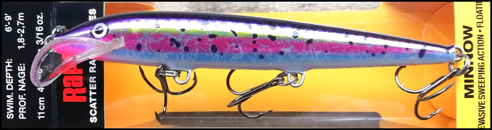 Minnow Spinning Esca Da Pesca Rapala Scatter Rap Husky – Nuovi Colori