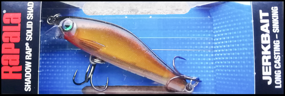 RAPALA Shadow Rap Solid Shad SDRSS 5 cm GS (Gold Shad) color