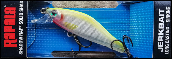 RAPALA Shadow Rap Solid Shad SDRSS 5 cm SFC (Silver Fluo Chartreuse) color