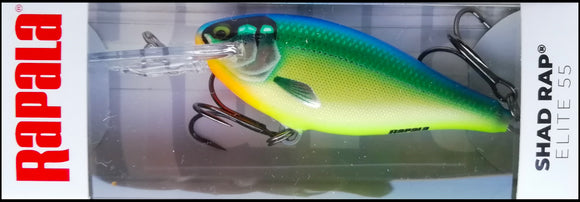 RAPALA SHAD RAP ELITE SRE 55 5,5 cm GDTT (Gilded Tropical Trip)