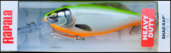 LARGEST RAPALA SHAD RAP ELITE HEAVY DUTY SREH 95 9,5 cm GDCO - for big fish!