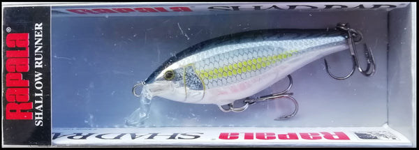 Rapala Shallow Shad Rap SSR7 – Crankbait In Legno Dipinto A Mano, Pesca Bass E Predatori Acque Basse