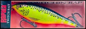 RARE RAPALA TWITCHIN RAP TWR 8 cm HS (Hot Steel) color