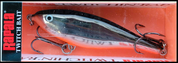 RARE RAPALA TWITCHIN RAP TWR 8 cm RDB (Red Belly) color