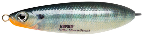 RAPALA RATTLIN MINNOW SPOON RMSR 8 cm BG (Bluegill) color - bass lure!