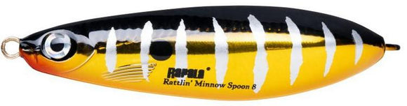 RAPALA RATTLIN MINNOW SPOON RMSR 8 cm RTR (Road Trip) color - pike spoon!