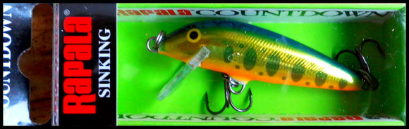VERY RARE RAPALA COUNTDOWN CD 5 cm SPECIAL GGY (Gold Green Yamame) color