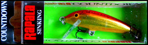 VERY RARE RAPALA COUNTDOWN CD 5 cm SPECIAL GR (Gold Red) color