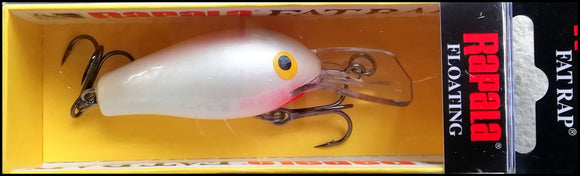 VERY RARE RAPALA FAT RAP DEEP RUNNER FR 5 cm SPECIAL PW (Pearl White) color