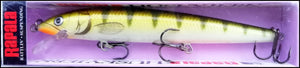 RAPALA HUSKY JERK HJ 12 cm GYP (Glow Yellow Perch) color (glows in dark!)