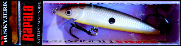 RAPALA HUSKY JERK HJ 8 cm GGS (Glow Grey Shiner) color - GLOWS IN DARK!!