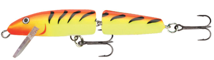 fish catcher lure RAPALA JOINTED J 9 cm HT (Hot Tiger) colour – Darkagelures