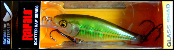 VERY RARE RAPALA SCATTER RAP GLASS SHAD SCRGS 7 cm SPECIAL HAY color