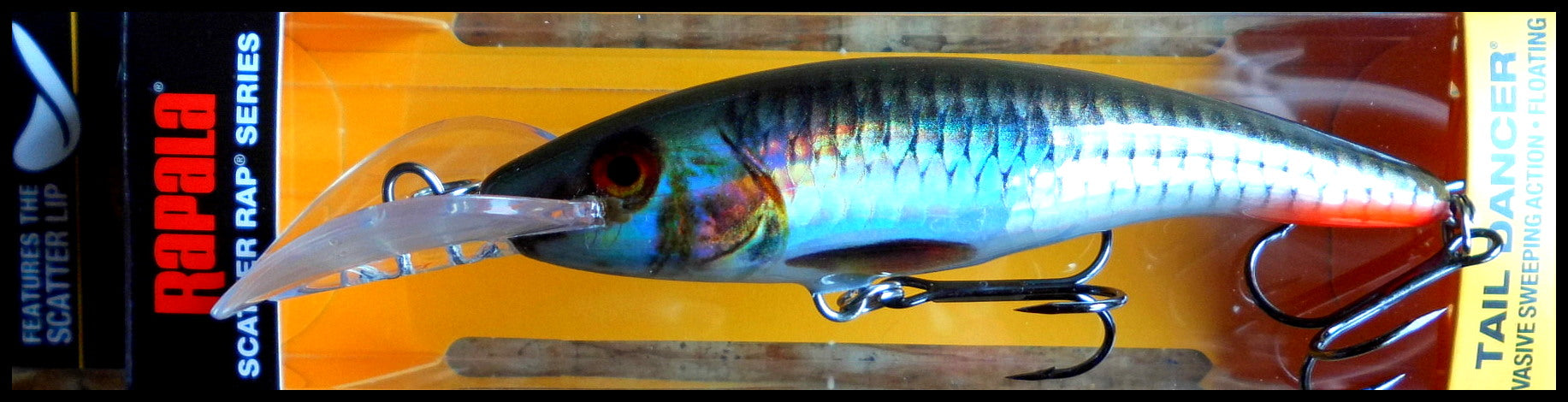 Leurre Rapala Scatter Rap – Série SCRM11 FT Firetiger – Flottant – 3/16 Oz