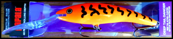 LARGEST RAPALA DEEP TAIL DANCER TDD 13 cm, 42 grams, OCW (Orange Tiger) color